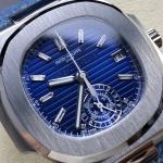 Patek Philippe Nautilus - Stainless Steel Blue Diamond Dial 40th Anniversary