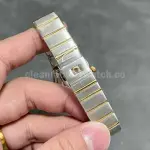 TW Factory Omega Constellation Quartz 123.20.27.60.55.002 27mm Diamond&Gold Bezel Half Gold&Steel Mother Of Pearl Diamond Dial