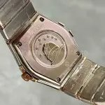 TW Factory Omega Constellation Quartz 123.25.27.60.55.007 27mm Diamond&Rose Gold Bezel Half Rose Gold Steel Mother Of Pearl Diamond Dial