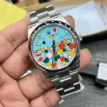 VS Factory Rolex Oyster Perpetual 126000-0009 36mm Bubbles Fringed Blue Dial