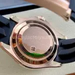 VS Factory Rolex Yacht-Master 126655 40mm Rose Gold Rubber Strap Black Dial